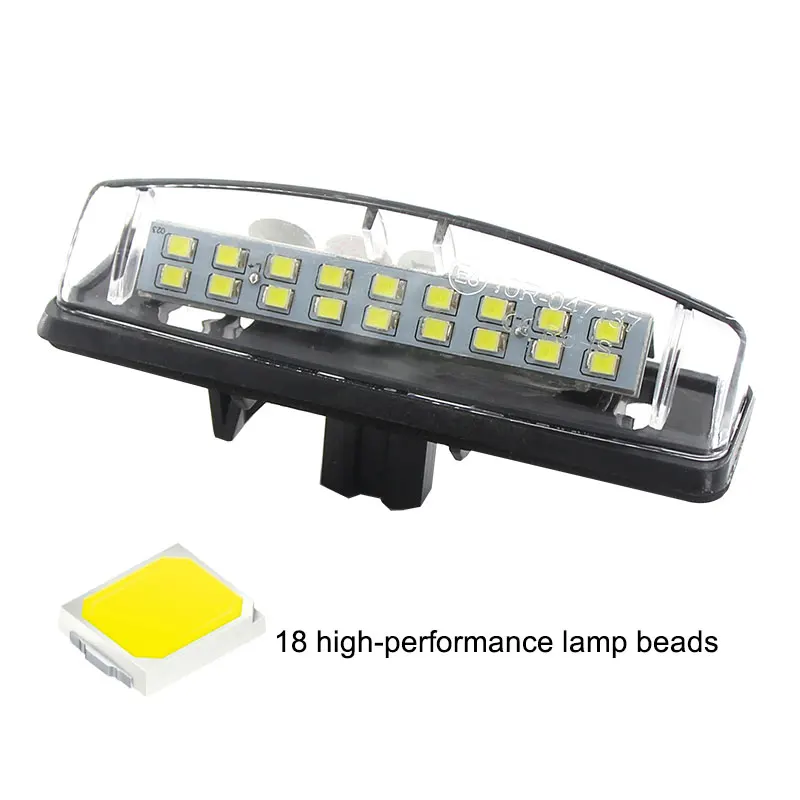 2 шт. Нет Ошибка Белый 18SMD светодиодный номерной знак светильник для Toyota Camry Aurion Prius