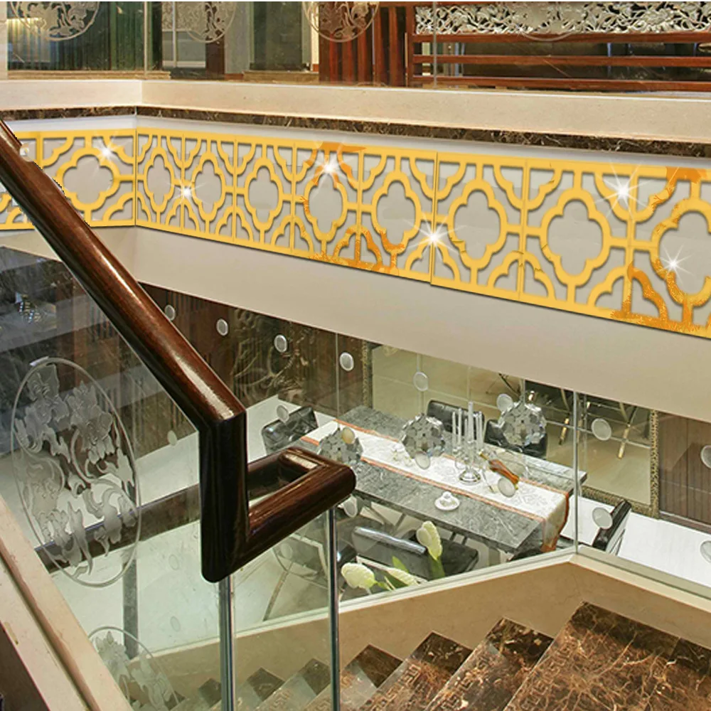 Настенные зеркальные наклейки на стену потолочное украшение для гостиной