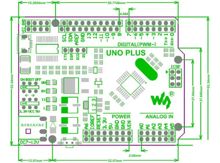 Набор для платы UNO PLUS AVR улучшенное Альтернативное решение R3 с FT232RL USB к конвертору