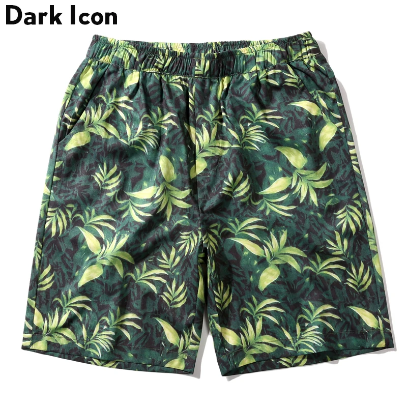 Full Printed Men's Shorts 2018 Summer Beach Hawaii Style Men 2 Colors | Мужская одежда