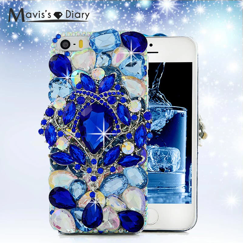 5 5S SE 3D Роскошные Bling С кристалалми и стразами Стразы задняя крышка Жесткий чехол