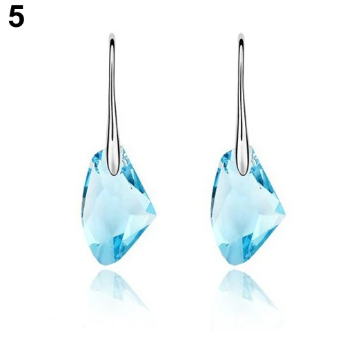 Женские асимметричные серьги Bluelans с кристаллами|hook earrings|hook drop earringscrystals hook earrings |