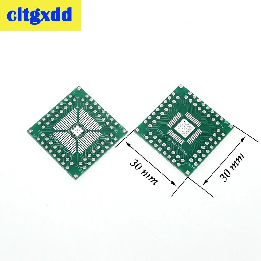 Cltgxdd 5 шт. QFP 32 40 48 56 64 SMT к DIP64 Адаптерная пластина 0 5/0 8 мм Шаг универсальная плата PCB