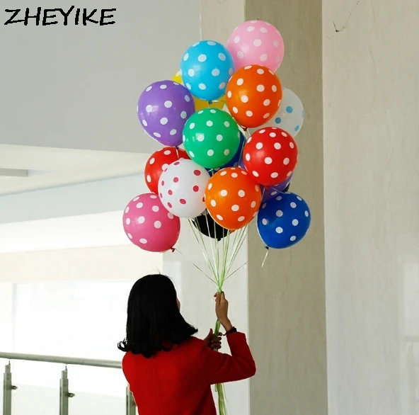 ZHEYIKE 5 шт./лот баллон латекс воздушные шары DecorWedding вечерние точка шар День