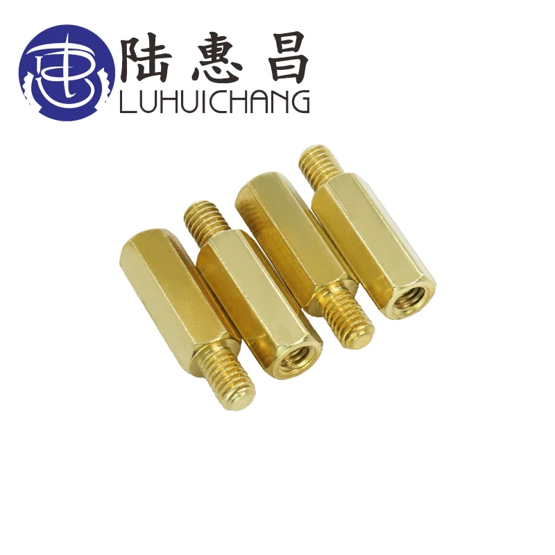 LUCHANG 30 шт. M3* L+ 6 мм Шестигранная головка латунная шнековая гайка медная вставка Резьбовая колонна PCB стойка для ПК материнская плата