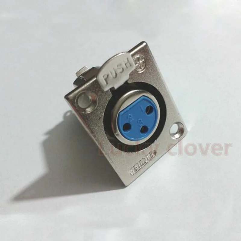 

20 PCS metal XLR 3-Pin Female Chassis Panel Mounted Socket Connector