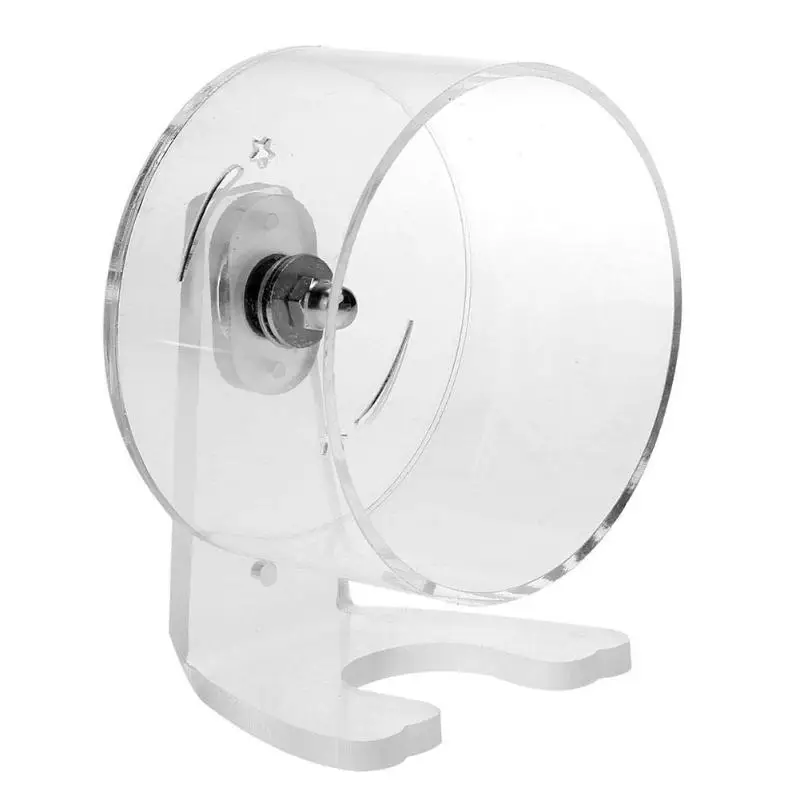 S 13cm Прозрачный хомяк беговое колесо беговая дорожка игрушки для домашних животных маленького размера бесшумные беговые колеса нетоксичный пластик сталь бесшумный подшипник диаметр - Цвет: S 13cm
