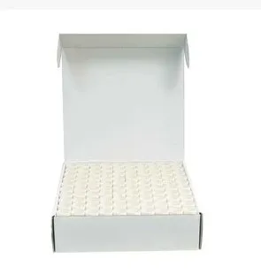 Упаковка из 100 Одноразовых картонных мундштуков для спирометра 70 мм диаметр на