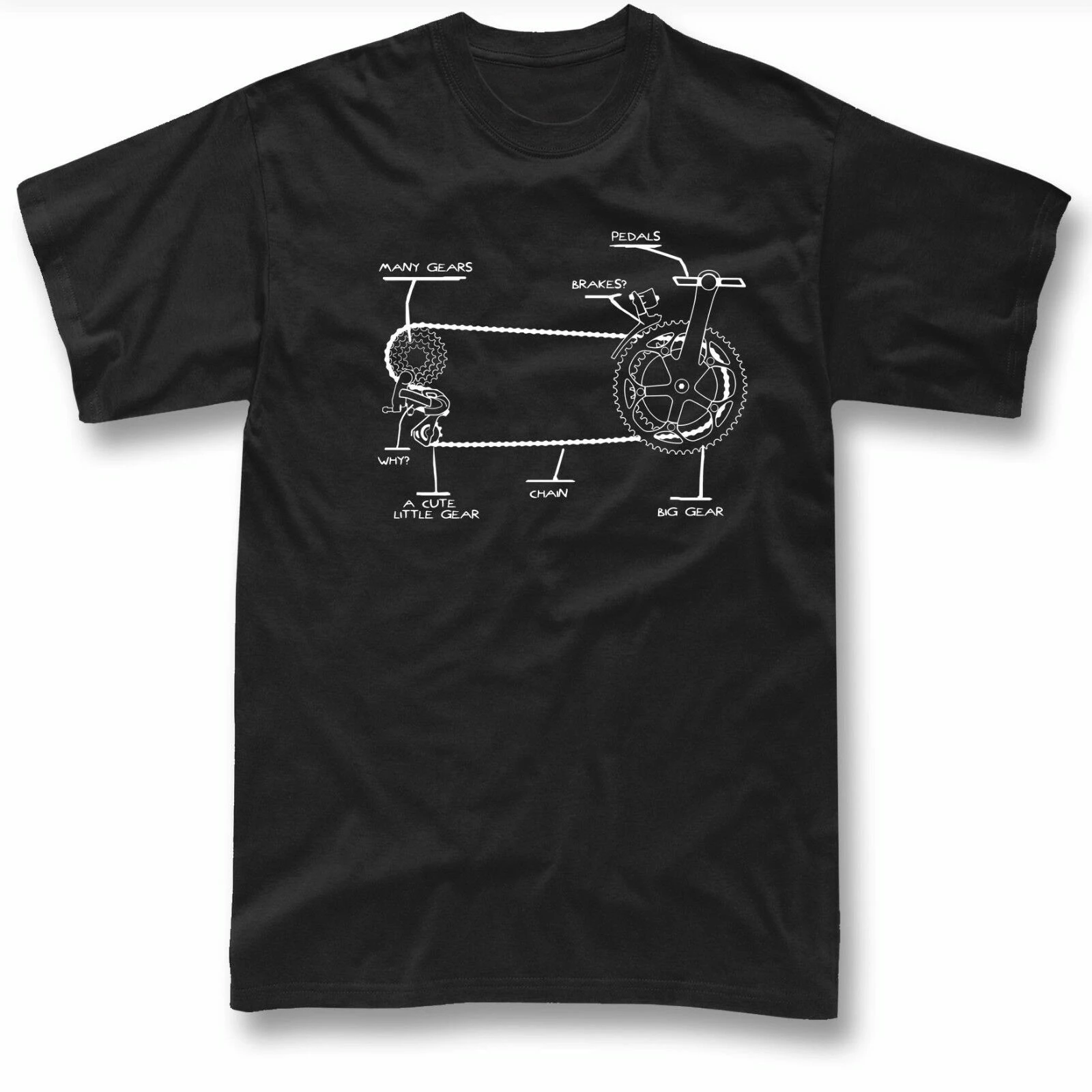 

Забавная футболка для велосипедов, подарок для езды на велосипеде, женская футболка с коротким рукавом, Размеры S - 3XL
