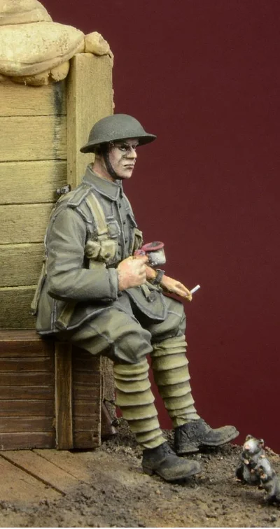 1/35 полимерные фигурки модельные наборы WWI британская пехота 1 фигура