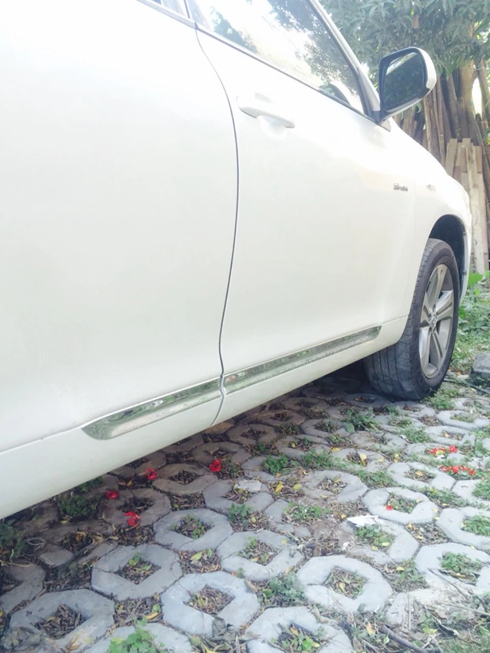 Подходит для Toyota Highlander 2009 2010 2011 нержавеющая сталь Боковая дверь тела литье полоса для крепления внутренней отделки лайнер протектор крышка 4 шт