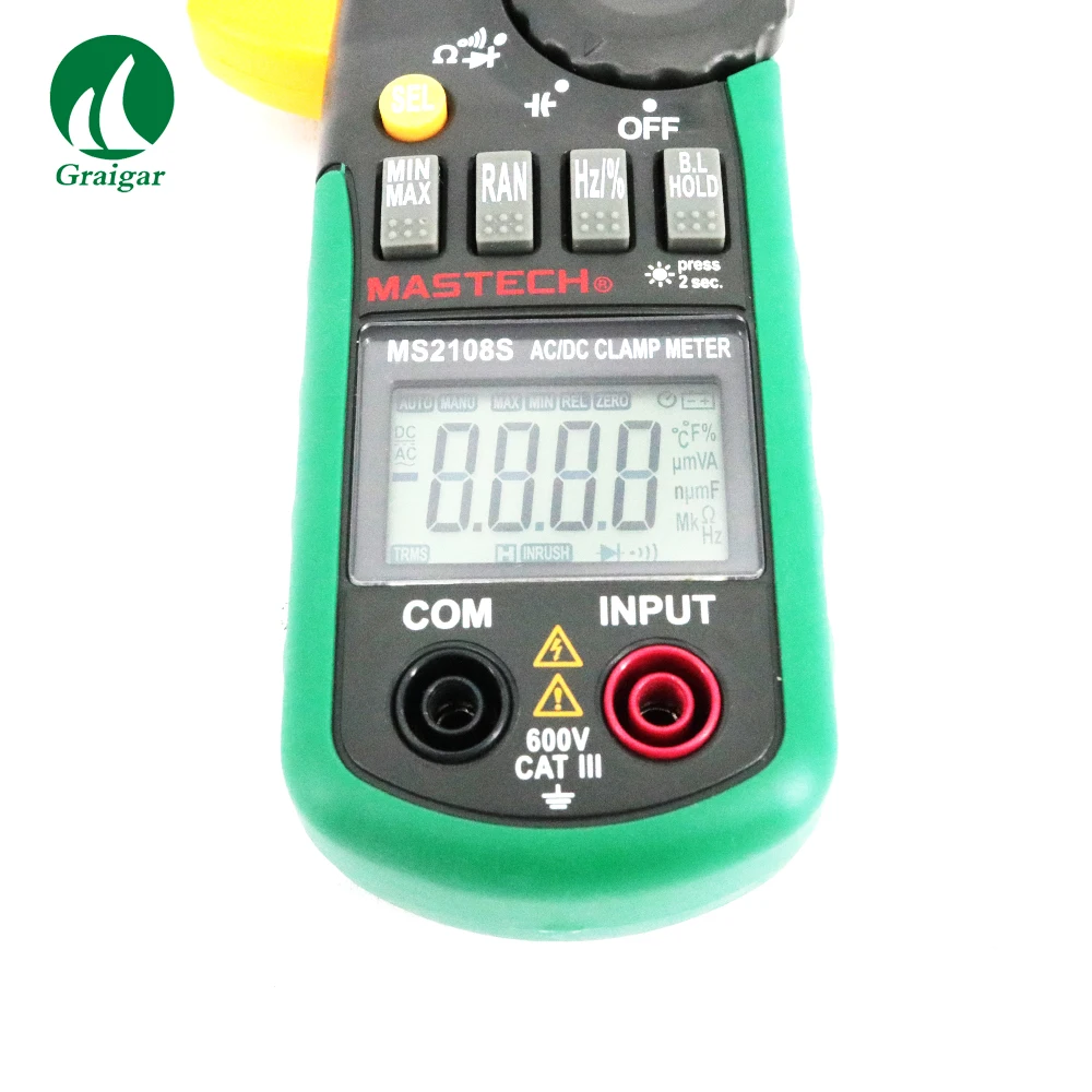 Digital AC постоянного тока 600A клещи MS2108S True RMS мультиметр Емкость Частота пусковой