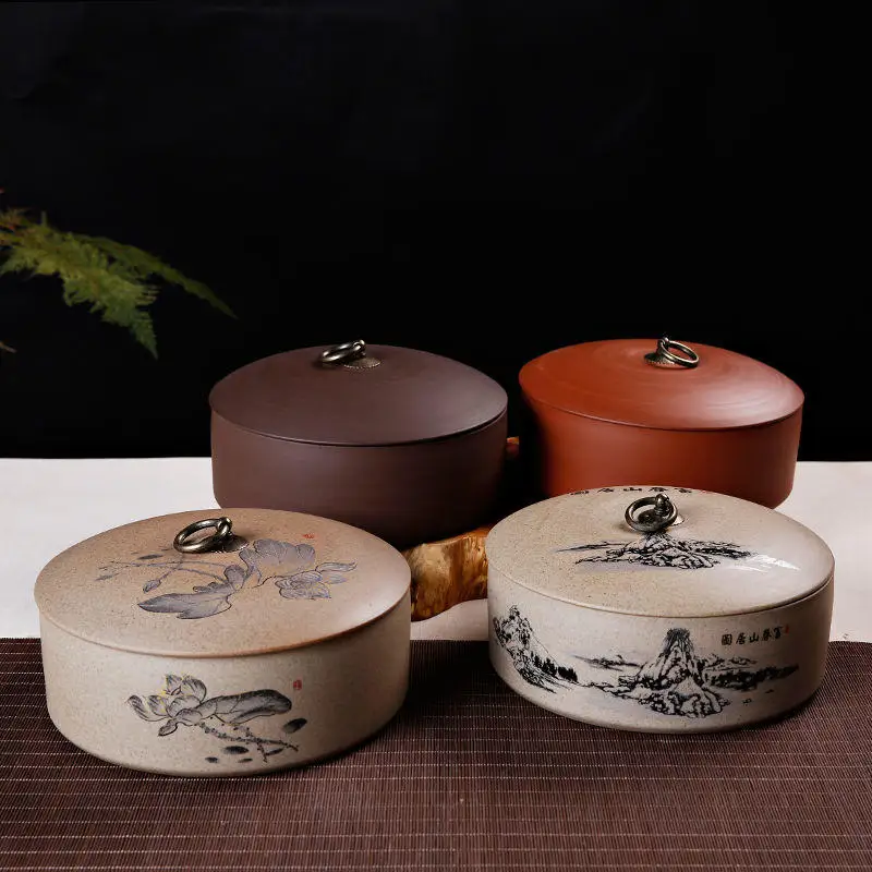 Керамические пакетики для чая герметичные банки грубой керамики большие ящики
