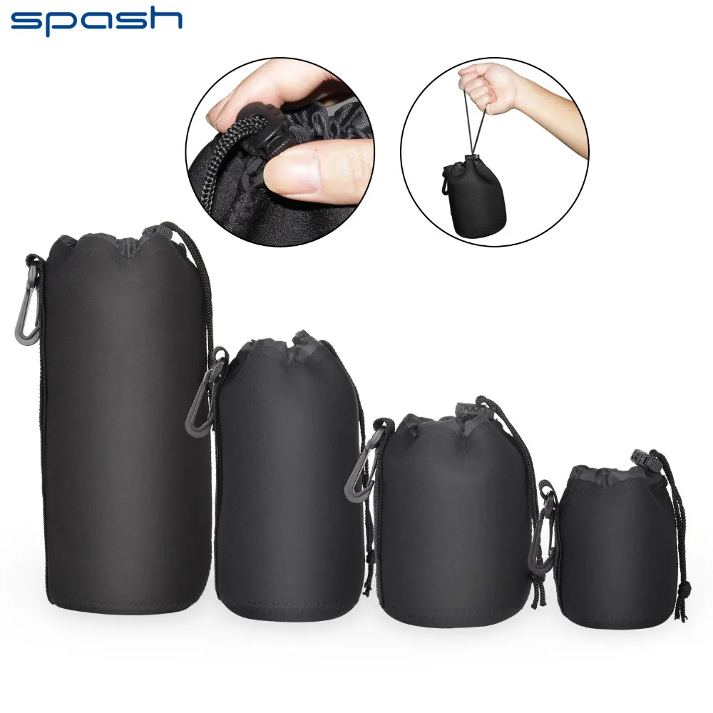 Чехлы для объективов spash 4 шт./лот плотный защитный чехол из неопрена Canon Nikon Pentax Sony
