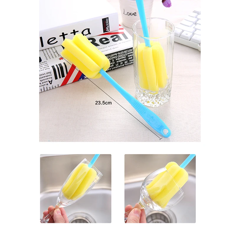 Магический инструмент для домашней уборки 1 шт. губка с длинной ручкой мытья