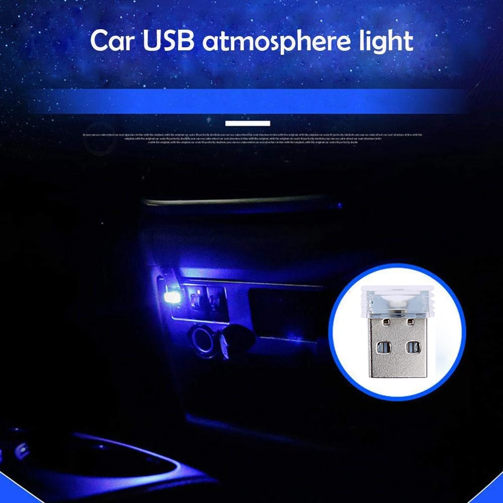 Универсальный PC Портативный Plug and фиксатор запястья Мини Авто USB светодиодный