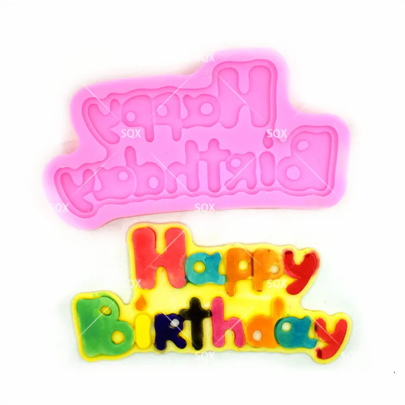 С Днем Рождения Форма силиконовая форма для выпечки в форме цветка Инструменты