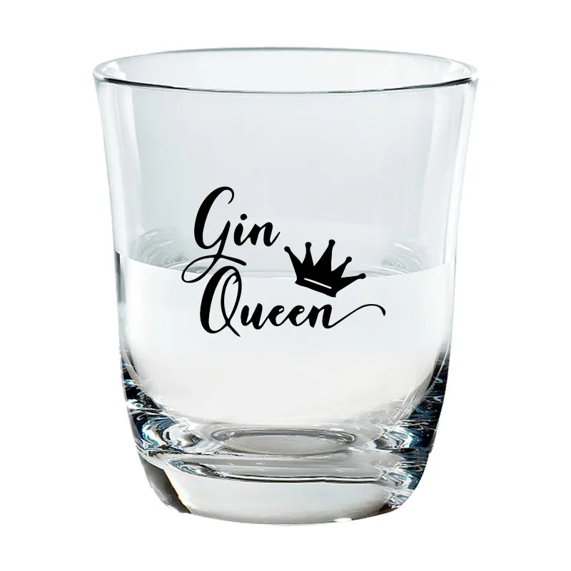 YOJA 6 5X4 7 см шт. Gin queen на день рождения для вечеринки вина стеклянная наклейка