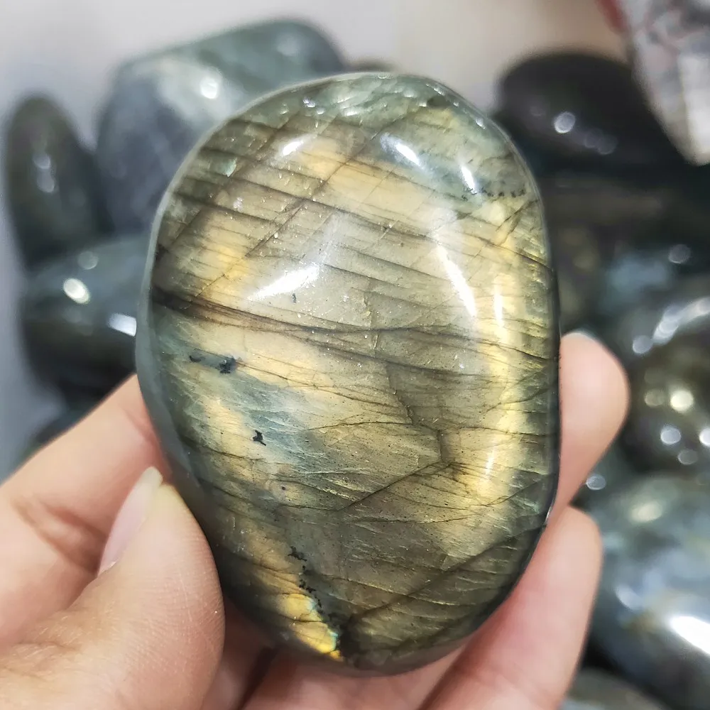 2 шт. натуральный Лабрадорит Кристалл кварц драгоценный камень полировка серый