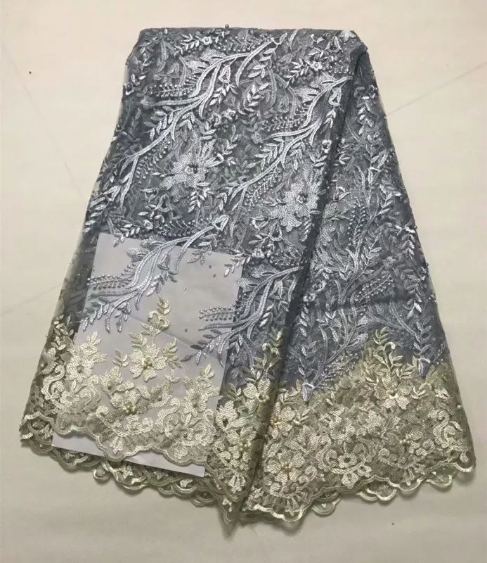 2019 высокое качество в Африканском нигерийском стиле на свадьбу кружево ткань с