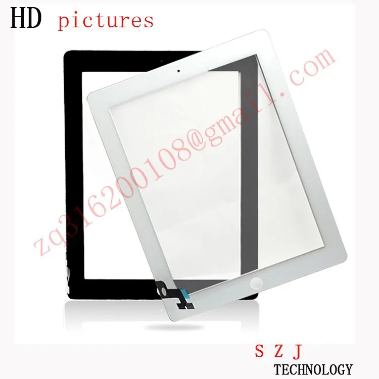 Новинка 9,7 дюйма для ipad 2 ipad2 A1395 A1396 A1397 стеклянный сенсорный экран дигитайзер Сенсорная панель с кнопкой