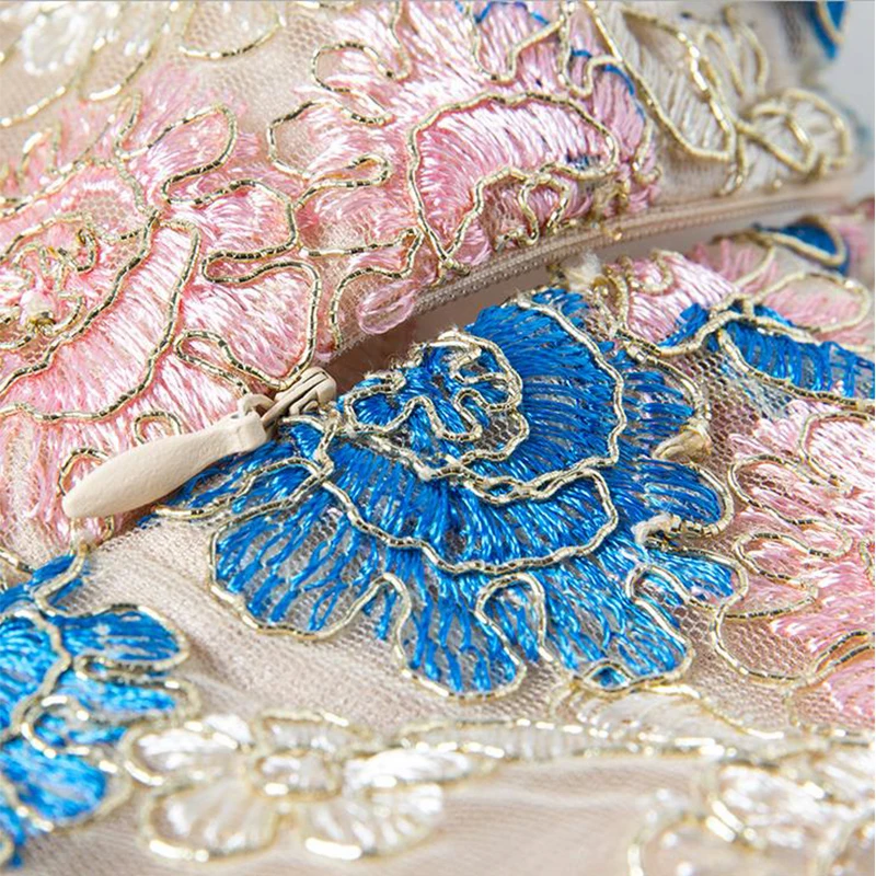 Новая мода взлетно-посадочной полосы женские летние dress 2017 вышивка цветочный