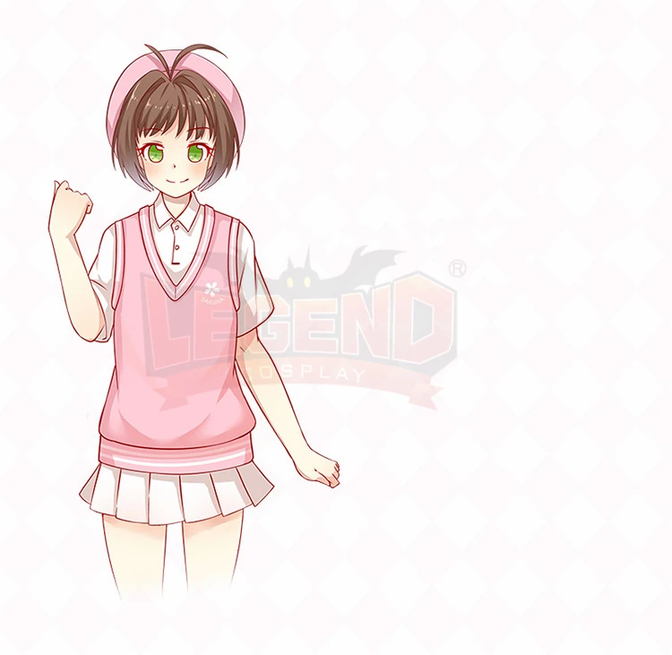 Cosplayegend sakura card captor Cardcaptor Sakura Kinomoto берет осенние зимние шапки розовые теплые |