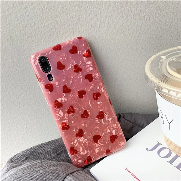 Фольга Сердце ТПУ чехол для xiaomi mi 9 8 se lite 6 A1 A2 note 3 play Блестящий Мягкий силиконовый чехол для xiaomi redmi note 7 pro Чехол - Цвет: phone bag case