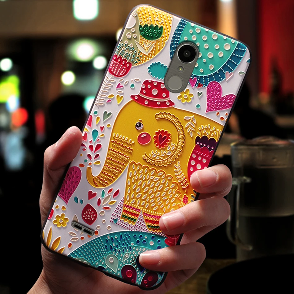 Чехол чехол для LG K10 2016 2017 2018 ThinQ силиконовый милый 3D роскошный мягкий на заднюю