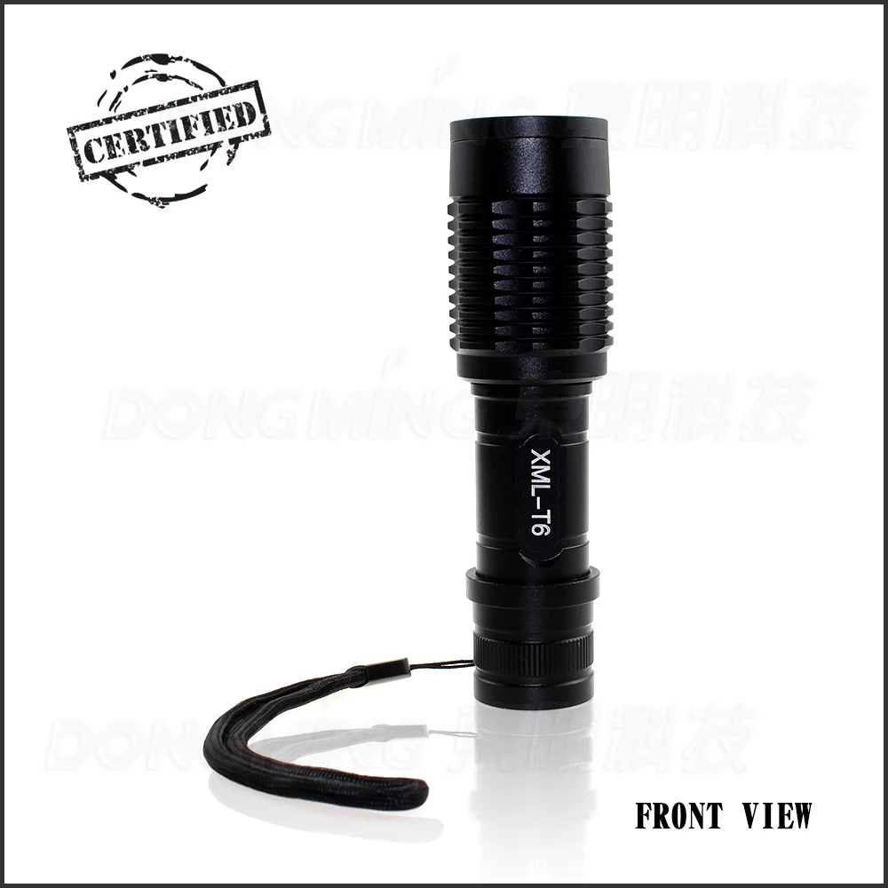 

High Quality Waterproof cree t6 led 5 modes 500 meter light 2000 lumen led flashlight torch camp lantern by 18650 battery