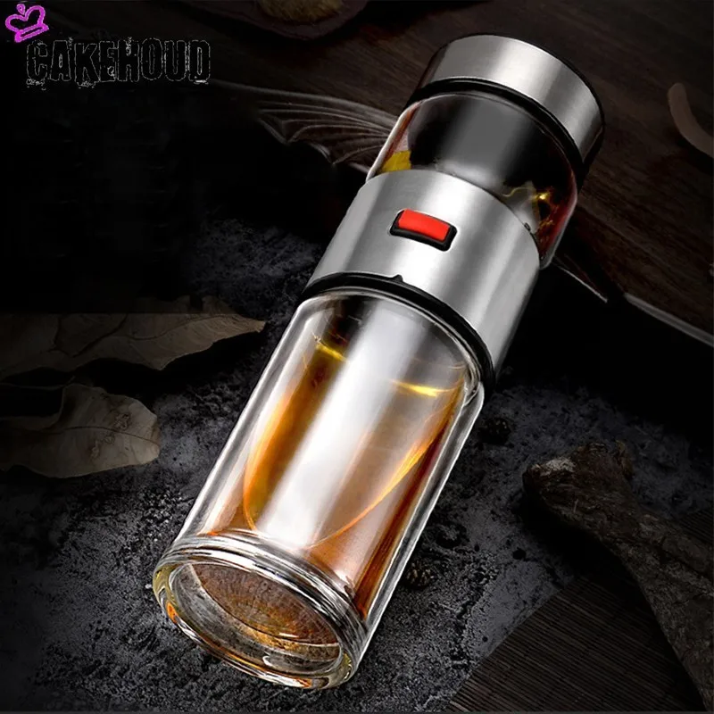 

CAKEHOUD Business Type Portable Tea Separation Glass Water Bottle High-grade Men's Large-capacity Tea Cup Bottled Water Drink