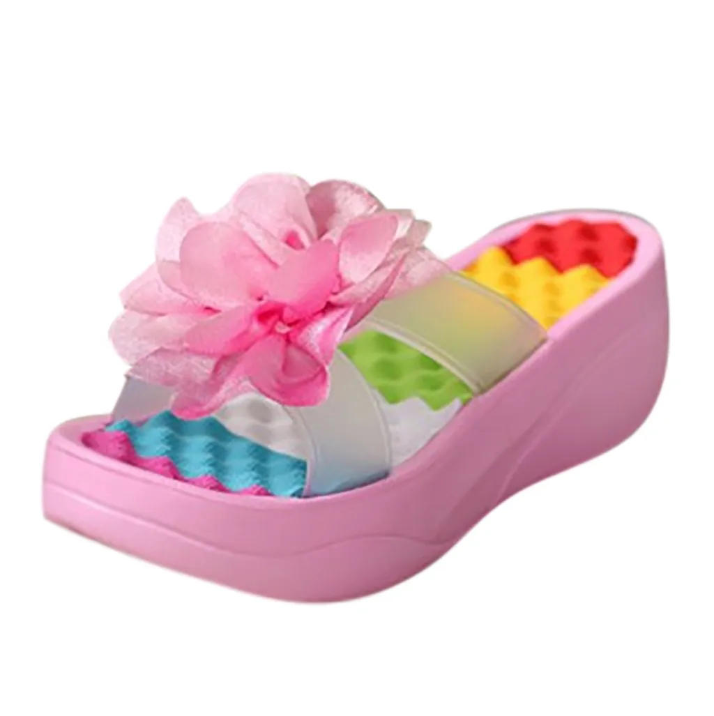 Женские вьетнамки на платформе JAYCOSIN дизайнерские сандалии танкетке с