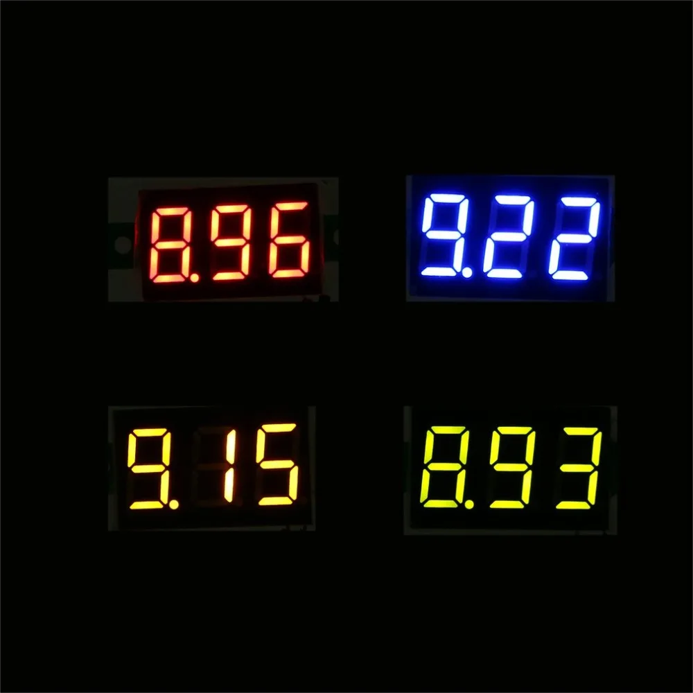 4PCS DC 2.5-30V LED Digital Display Panel Voltmeter Electric Voltage Meter Volt Tester for Auto Car Motorcycle Battery Cart | Инструменты