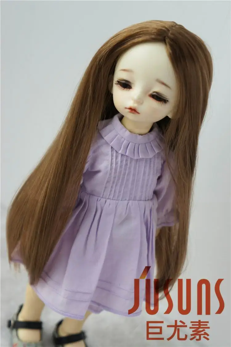 JD016 YOSD 1/6 BJD кукольные парики, модные длинные кудрявые парики, размер 6-7 дюймов, синтетический мохер, кукольные парики