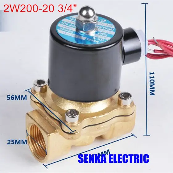 2W200 20 3/4 &quot2 ходовой соленоид Calve Газ дизельное масло нормальный закрытый прямой