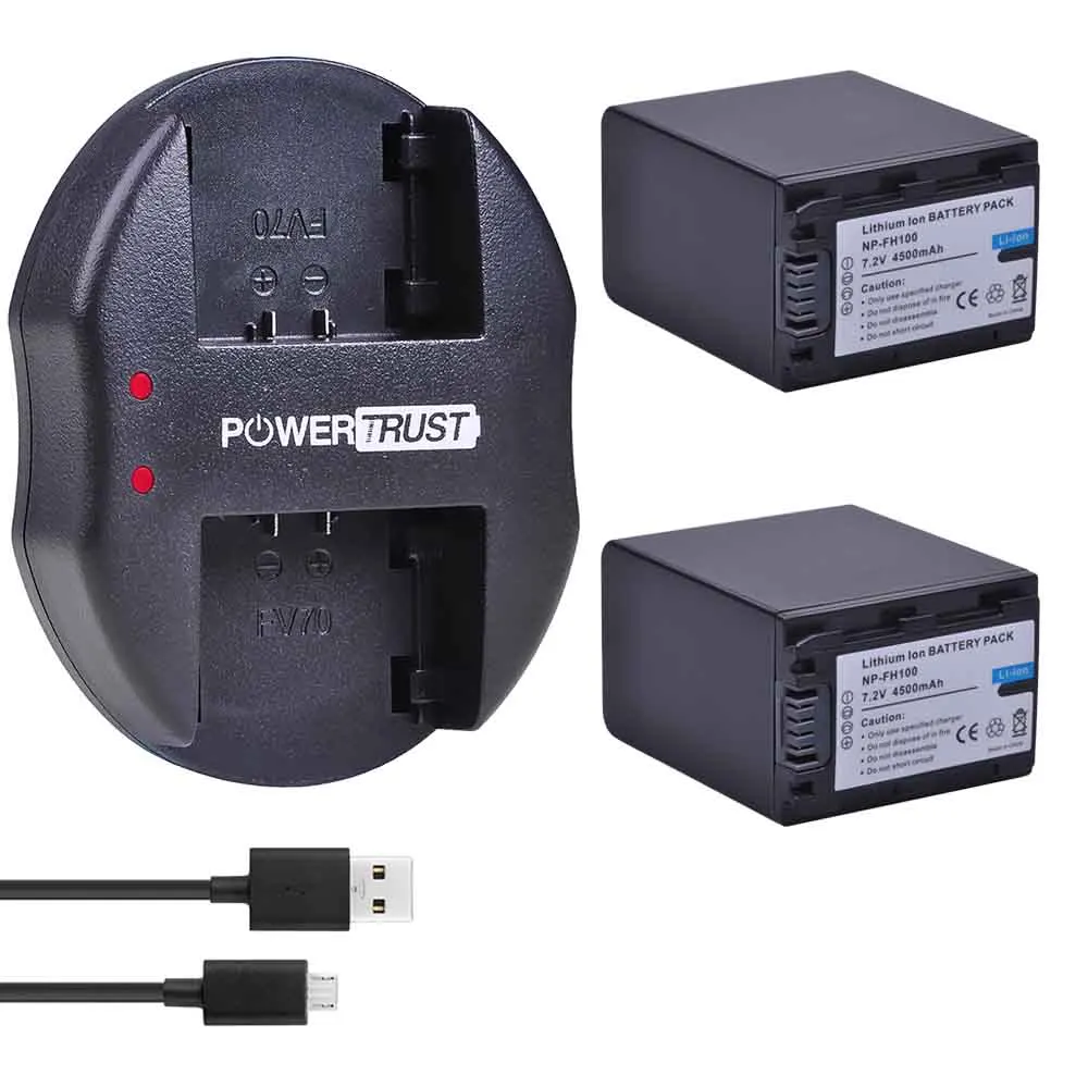 2x4500 мА/ч, NP-FH100 NP FH100 FH100 Батарея+ Зарядное устройство для sony NP-FH90 NP-FH70 NP-FH60 NP-FH40 NP-FH30 NP-FP50 DCR-SX40 SX40R