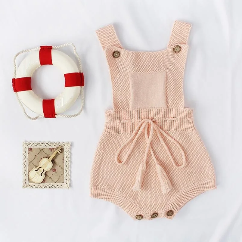 Модная хлопковая Шерстяная трикотажная одежда для малышей комбинезоны