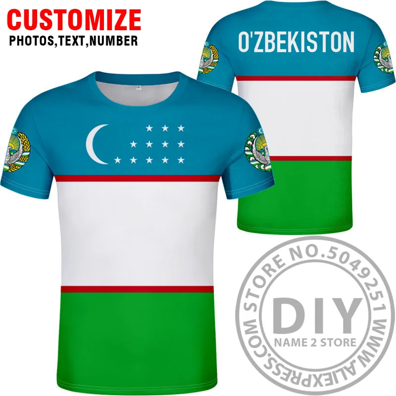 Style 3 Узбекская футболка diy на заказ с именем номер uzb футболка Национальный флаг uz ozbekiston Узбекская страна текст печать фото одежда - Цвет: Style 3