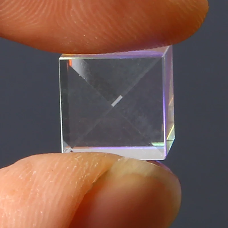 Дихроическая Призма Cube 10x10 мм дефектный перекрестный оптический стеклянный