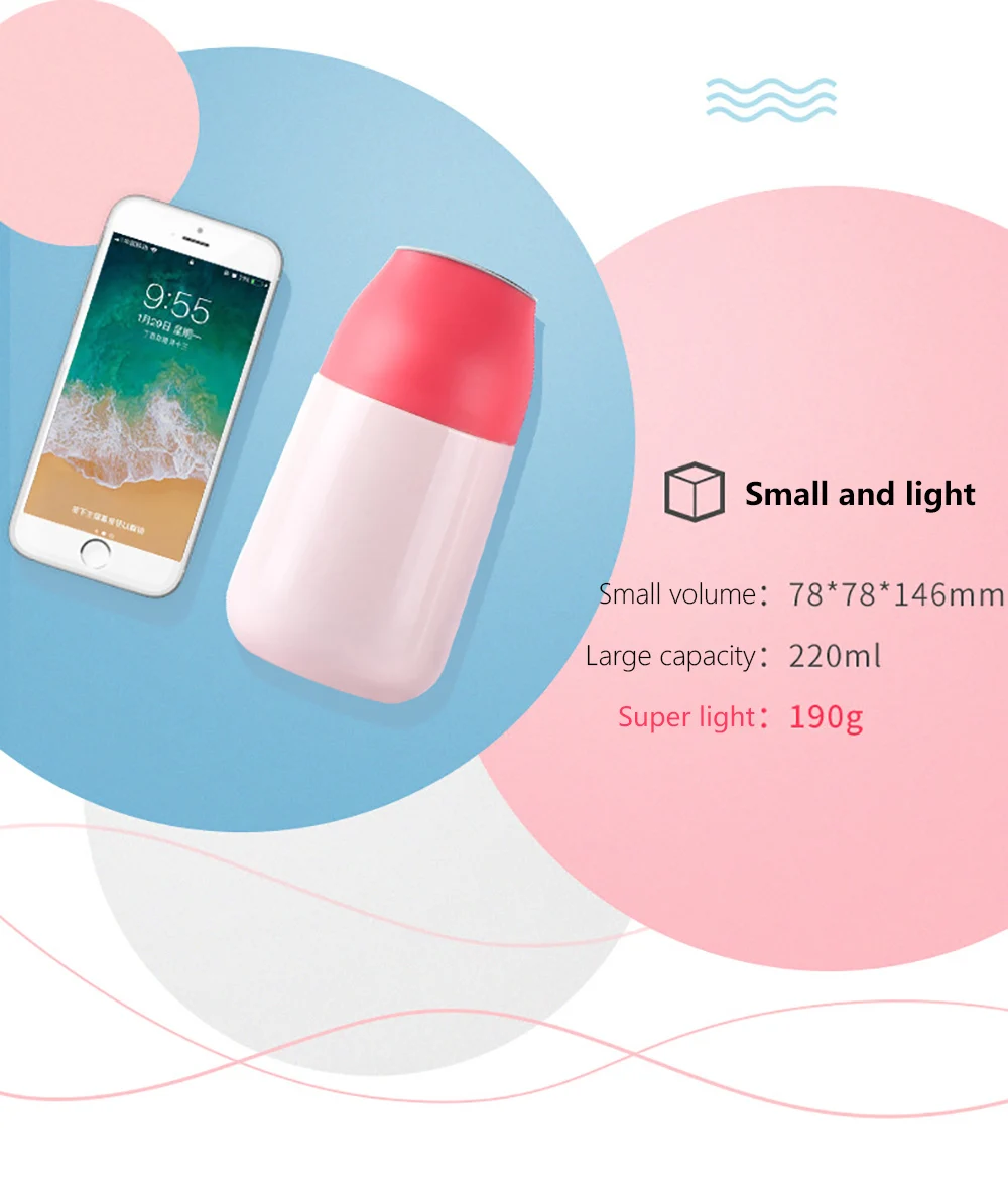 Xiaomi умная вакуумная изоляционная бутылка поцелуй рыба термосы с OLED дисплеем температуры Кружка для путешествий Термокружка