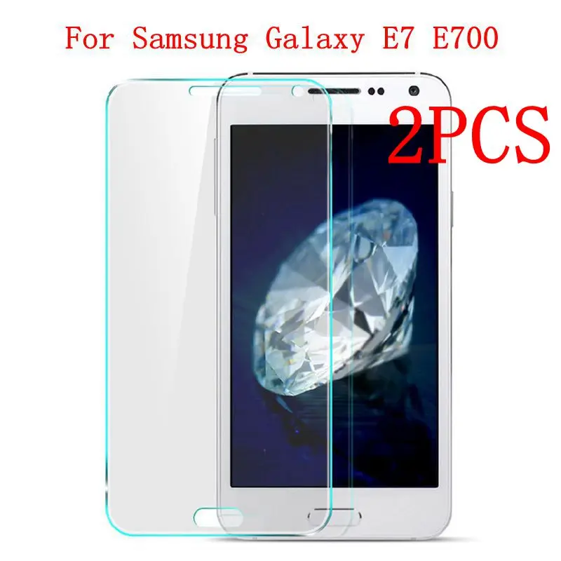 2 шт. закаленное стекло для Samsung Galaxy E7 защита экрана защитная пленка E700 SM