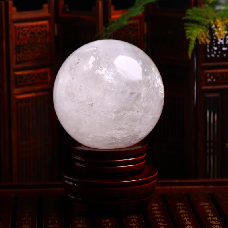 2 4 + &quotнатуральный Радужный прозрачный кварц сферический шар исцеляющий