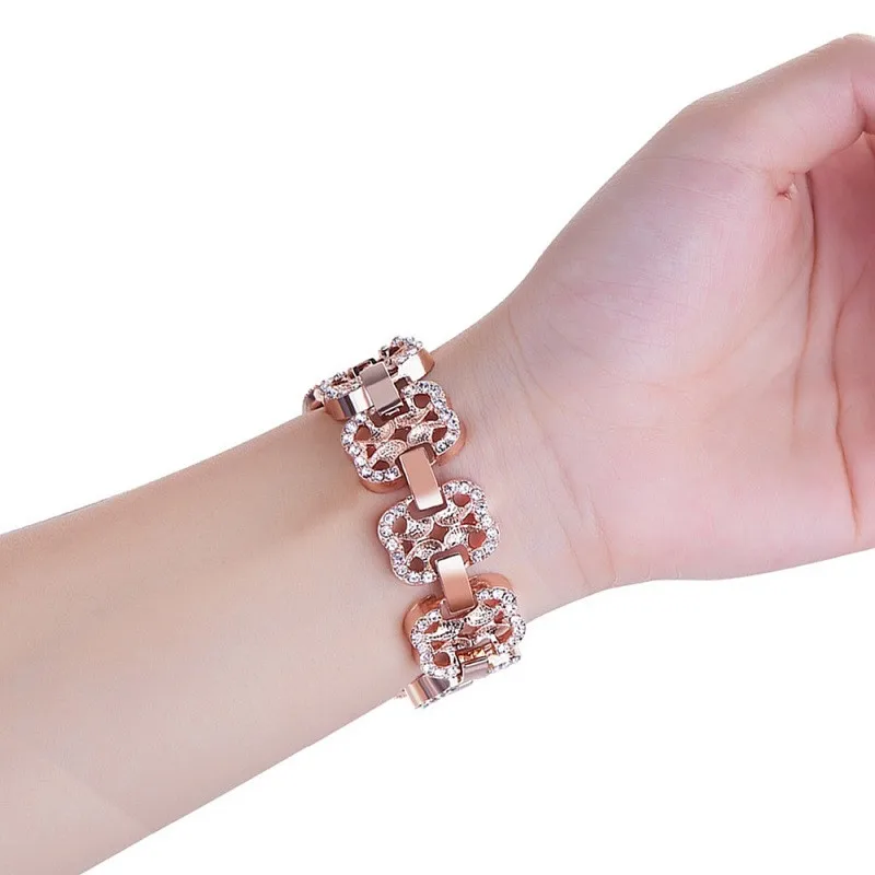 Laforuta Bling Браслет для Apple Watch Band 40 мм 44 серия 4 Женский 42 38 iWatch ремешок из нержавеющей