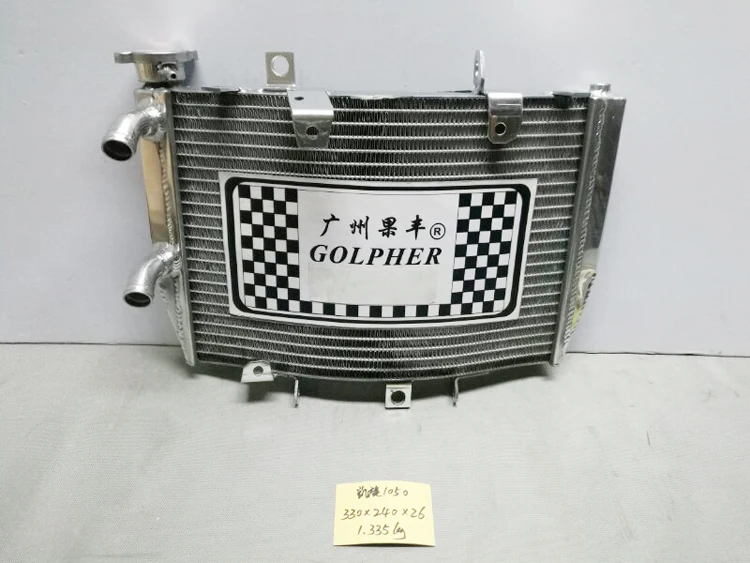 Golpher Сплав мотоцикл полированный радиатор для Триумф скорость тройной 1050 11-15