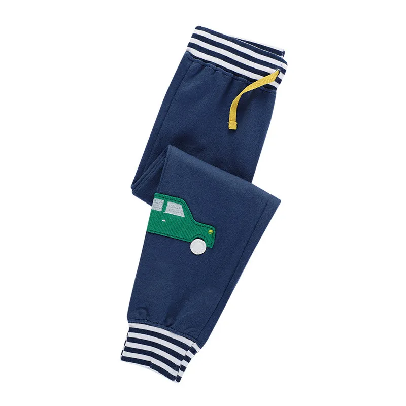 

Jumping meters New Arrival 2020 Autumn Spring Boys Girl Sweatpants Drawstring Full Length Children Trouser Applique Cartoon Pant