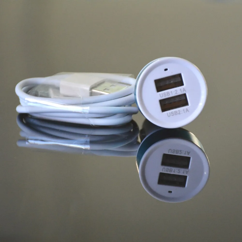 Новый USB Автомобильное зарядное устройство адаптер двойной 2 порт для iPhone 4 4S IPAD iPod