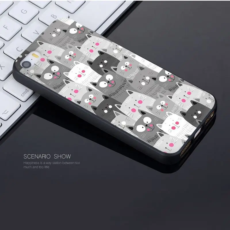 Yinuoda для iphone 7, 6 X чехол с мультяшным котом, милой мышкой, Свинкой, крысой, котом, собакой, Роскошный чехол для телефона для iphone 7, X, 6, 6 S, 8 Plus, 5, 5S, SE, 5C