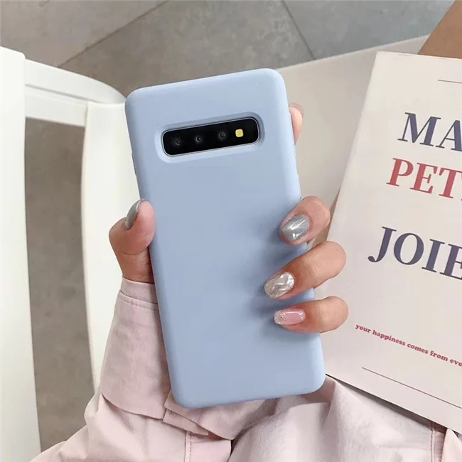 T2 Хит, чехол для samsung Galaxy S10 Plus S10e, чехол из жидкого силикона, мягкий чехол для телефона samsung S10 - Цвет: T2