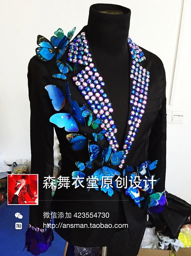 Мужская одежда новинка костюм для бара ночного клуба блейзер певца