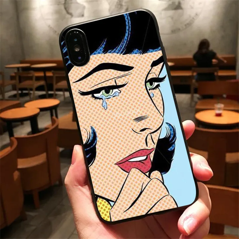 Плачет комиксов девушка картина поп Книги по искусству Turddemon Черные Волосы